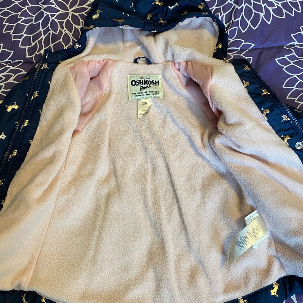Fleece lined unicorn jacket - Picture 3 of 3